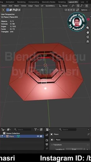 Octagonal Mechanical Plate Modeling | HSP_011#3dmodeling #3ddesign #cgi #PadmasriBlender