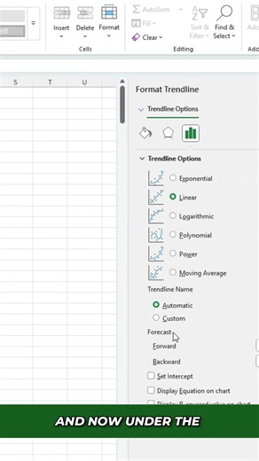 Excel Tip: Use a Trendline to Forecast Values on a Chart