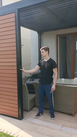 287 reactions · 12 shares | Aluminiowe panele przesuwne w systemie Ruchomych Deseczek #ruchomedeseczki #taras #ogród #shutters #pergola #design | Ruchome deseczki | Facebook