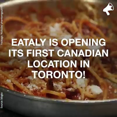 3.1K views · 30 reactions | Eataly is opening its first Canadian location in Toronto! Experience a marketplace filled with multiple restaurants that offer authentic italian cuisine! | Hamilton Rising | Facebook