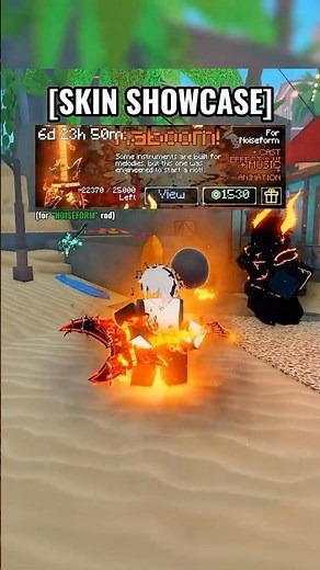 NEW FISCH "KABOOM!" SKIN FOR NOISEFORM SHOWCASE 🔥🎸 #fisch #roblox #fischupdate