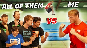 Flipping Challenge vs Trampoline Park Staff!