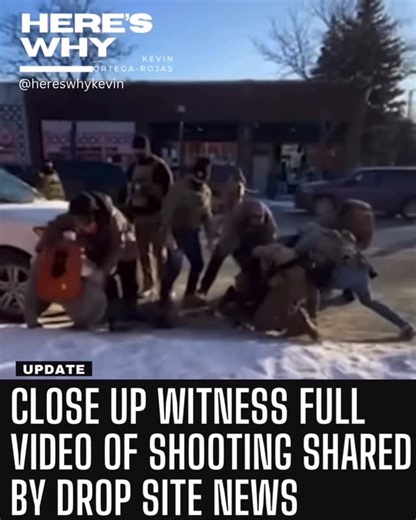 Here’s Why w/ Kevin Ortega-Rojas on Instagram: "WATCH: The full unedited video of the shooting that killed Alex Jeffrey Pretti has been released by DropSiteNews. This angle was recorded by a witness in a pink coat who can be seen in other videos. This moment shows agents tear gas Alex and two other witnesses. One agent disarms his concealed weapon. Another agent shoots, then a second agent shoots several times. - - - #HeresWhy #BreakingNews #Minneapolis #AbolishICE #News"