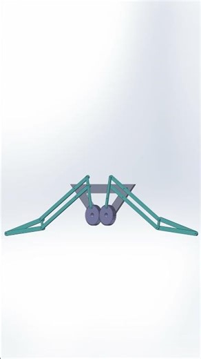 Bird wing #mechanism #HowItWorks #Solidworks #STEM #CAD #SatisfyingVideo #Relaxing