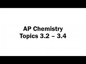 Topics 3.2 - 3.4