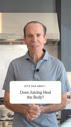 I use juicing in some cases to help patients build up the nutrients in their body more quickly. Most people don't need to juice, though — eating whole vegetables and fruits is often the better long-term solution. #Juicing #Nutritarian | Joel Fuhrman, M.D.