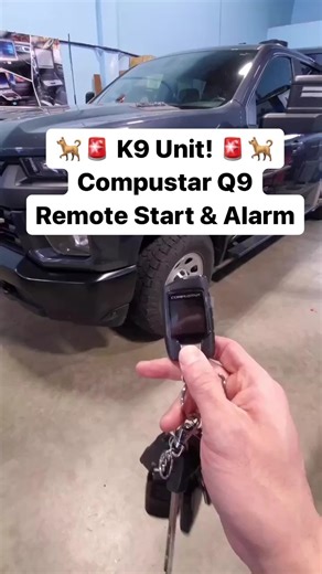 🐕🚨 K9 Unit! 🚨🐕 Today’s featured installer is @anthonyj350 and @fleetservicesinstallation in Surrey, BC for this Compustar Q9 Alarm Remote Start installation on a Chevy 3500. #compustar #chevy #chevytrucks #trucks #k9 #caralarms #remotestart | Compustar