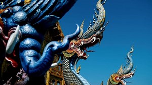 雕像, 龙, 红色的, 北京, 狮子, 美丽的壁纸, 传统