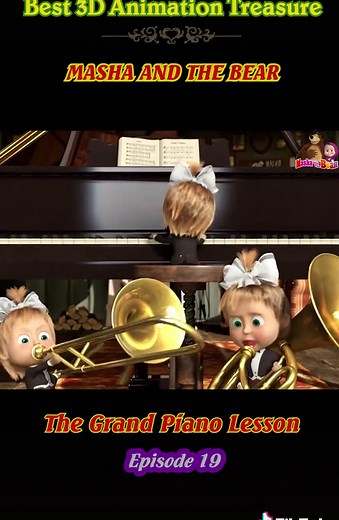 Learn to Play Dance Monkey on Piano | Masha and the Bear