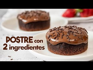NO-BAKE Chocolate Dessert with 2 Ingredients 🍫❤️ | Pan Desserts