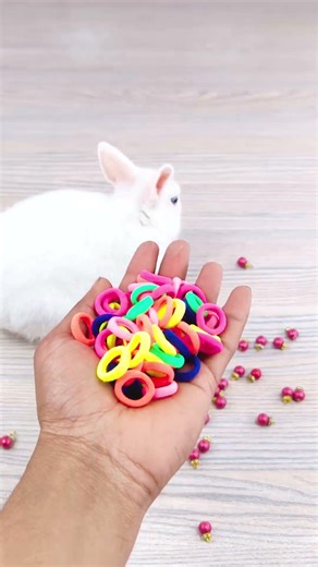 🐇✨ Satisfying 🌈✨ Reverse Video ASMR 🐰🌹 #reverse #ytshorts #shorts #asmr #rabbit #satisfying #beads