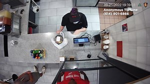 Westerville police are working to identify a man captured on camera throwing food and bottled drinks at a restaurant employee before fighting a customer. https://bit.ly/3Sxs8Jm | WSYX ABC 6