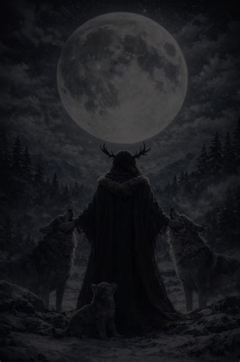 Wolf Moon rising. Instinct awakened. Pack gathered. Witch, remember who you run with. 🌕🐺 #WitchTok #WolfMoon #Witch #Celestial #Wild