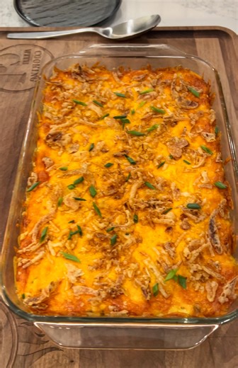 You're going to love this cheesy potato casserole! CJ shows you how to make this amazing cheesy potato casserole using some frozen potatoes, bacon and other goodies! Would you change anything in this casserole? | Cooking with CJ