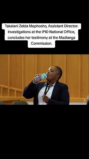 Takalani Zelda Maphosho concludes her testimony at the Madlanga Commission.