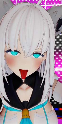 【MMD】白上フブキとちゅー♡ってするやつ【Vtuber】#ホロライブ #vtuber #白上フブキ #mmd #紳士向け