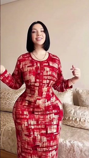 Effortless Fall Chic: Red Patterned Midi Dress Look for 2026💃🍂