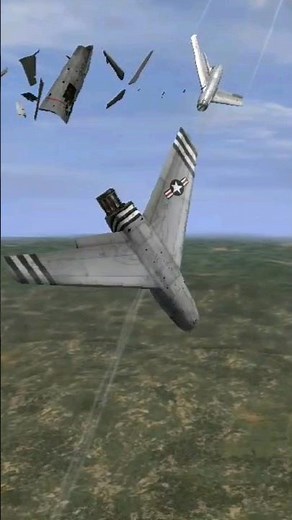 Mig15 parte en dos un F86 Sabre (kill de Tiger) IL2 1946 BAT Jet era mod