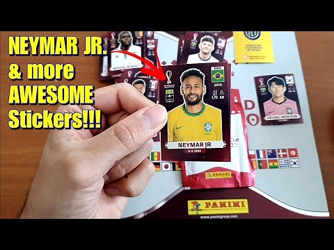 NEYMAR JR.!! & more AWESOME Stickers | Panini FIFA World Cup Qatar 2022 Sticker Album Oryx Edition