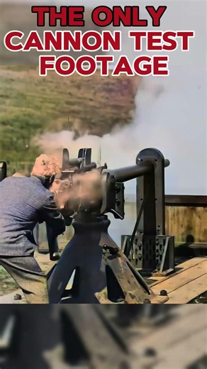 1897: Fires His Own Cannon RARE FOOTAGE [4K Colorized]
