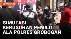 Polres Grobongan Gelar Simulasi Kerusuhan Pemilu