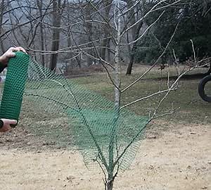 Netting Rolls 330' x 18" Wide. A Great Deer Deterrent for odd Shaped Plants and Especially Young Trees. Also Provides Protection for Your Plants from Heavy Snow and ice Damage.