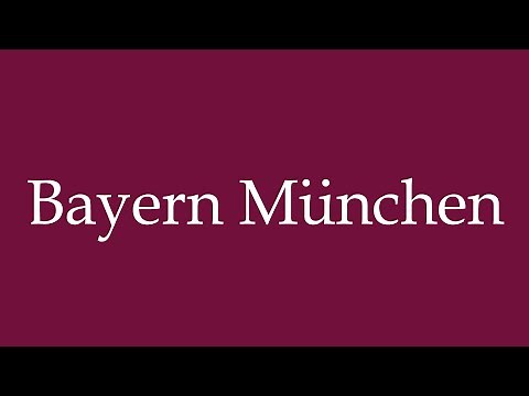How to Pronounce ''Bayern München'' (Bayern Munich) Correctly in German