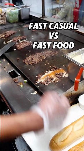 Fast food vs fast casual 🧀🥩 We make every cheesesteak to order. No steam wells.