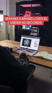 Making a brand logo in less than 60 seconds using a pre-made design 🔥 #logodesign #design #logo #clothingbrand | Rob Prsa