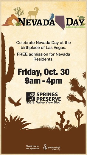 Celebrate Nevada Day at the Birthplace of Las Vegas | October 30, 2026