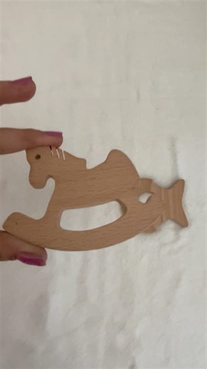 New Mom Hack: Wooden teether for teething babies from FirstCry❤️ #shorts #newmom #satisfying