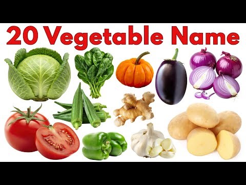 Learn 20 vegetable Name for Kids |Learn Onion Tomato in English and Hindi with Pictures & Sounds