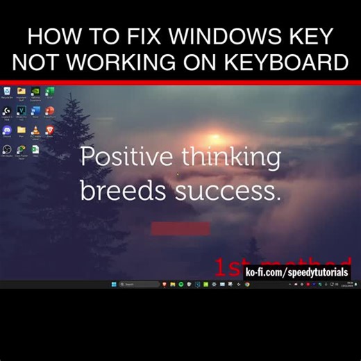 Speedy Tutorials on Instagram: "How To Fix Windows Key Not Working on Keyboard 💻 Donate, browse my shop, or if you need help get a custom tutorial → Link in my bio! https://linktr.ee/speedytutorials #computer #windows11 #windows11 #tech #windows10 #laptop #computertips #laptoptips #technology #pctipsandtricks #shorts #reelindia #reels #pctips #india"