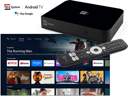 È primavera anche per UP1: il nuovo aggiornamento per il Decoder Android TV 4K - TELE System