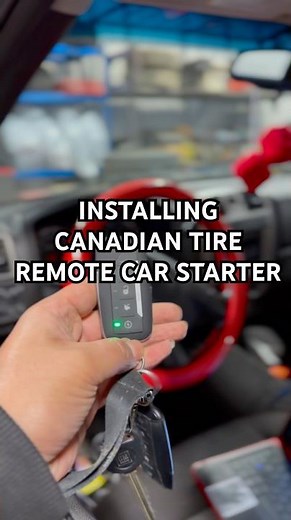 Installing Canadian Tire Remote Start 💯 🍁 ⭐️ #winnipeg #asmr #remotestart #tech #carstarter #fyp