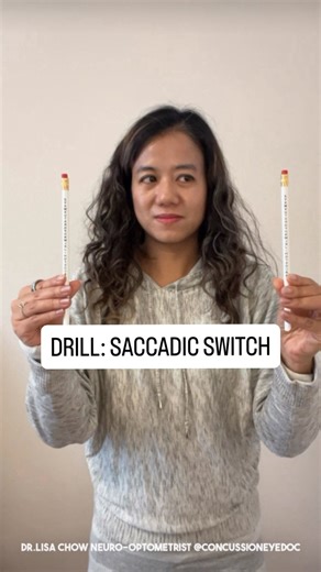 Dr. Lisa Chow | Neuro- Optometrist | Concussion Care on Instagram: "Follow @concussioneyedoc for more tips on sports vision and concussion You train your body. You train your mind. But do you train your eyes? 👀 Here is a simple drill I use with athletes to boost their tracking skills; and it makes all the difference in reaction time and focus. Save this for your next warm-up 👇and tag an athlete who needs this. Tomorrow we will actually do this drill together for 20 seconds. Stay tuned! ⚠️ For 