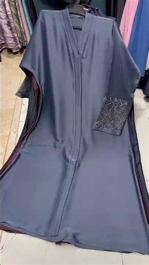 Front Open Embroidery Abaya with Big Flair | Black Abaya | Modest Fashion #abaya #embroideryabaya