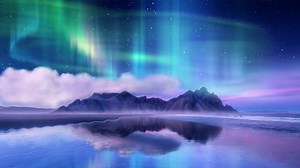 Sky, Clouds, Aurora Borealis. Free Stock Video