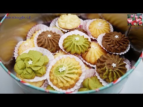 BÁNH QUY BƠ THƠM NGON GIÒN XỐP - Cách làm Bánh DANISH BUTTER COOKIES - Bánh DANISA by Vanh Khuyen