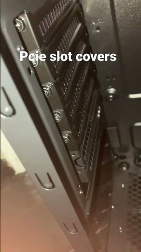 Pcie slot covers