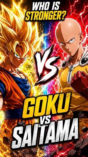GOKU vs SAITAMA 🔥 Who is Stronger? 🤯