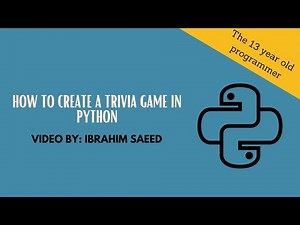 How to create a trivia game in Python.