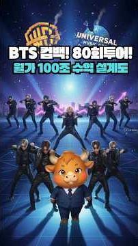 BTS 컴백! 80회 월드투어! 월가 시선 100조 돈벼락 수익 설계도.