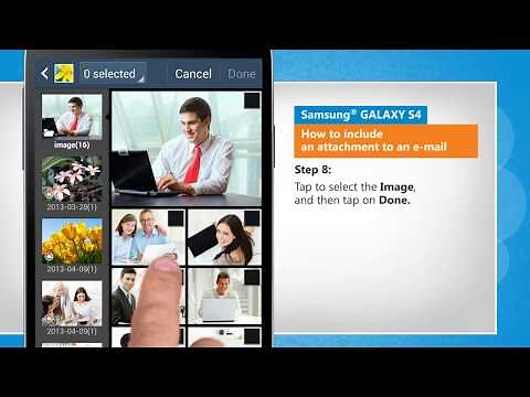 Add an attachment to an e-mail in Samsung® GALAXY S4