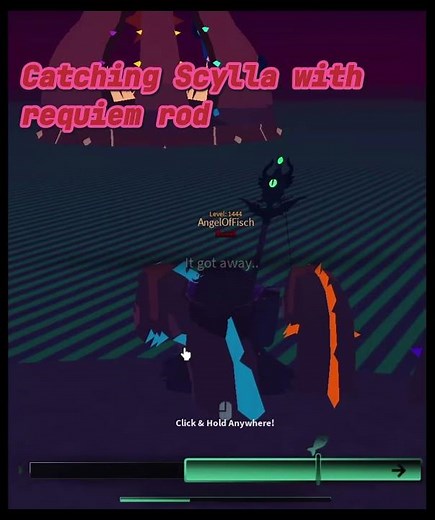 Catching Scylla With Requiem rod #fisch #robloxshorts #gaming #chill