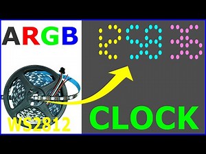 DIY Clock using WS2812 ARGB LEDs and Raspberry Pi Pico