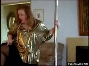 Fat Woman Pole Dance Fail on Make a GIF