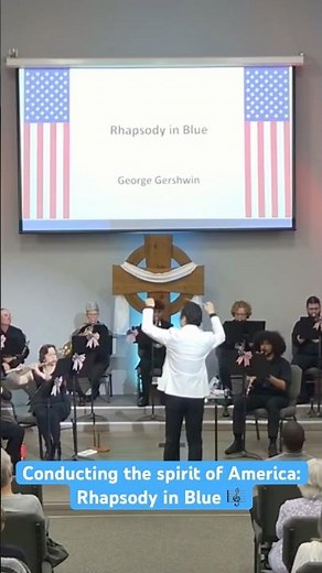Conducting the spirit of America: Rhapsody in Blue 🎼 ⁠#RhapsodyInBlue⁠ ⁠#GeorgeGershwin⁠ ⁠⁠#거쉬인