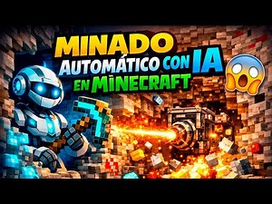 How to create an AUTOMATIC MINING MACHINE in Minecraft Bedrock and Java 🤖⛏️