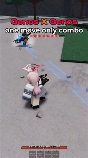 Genos 1 move only duo combo (Inescapable) #roblox #thestrongestbattlegrounds